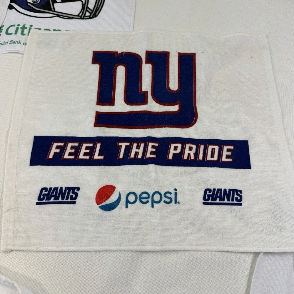New York Giants Rally Towel Ceremony Wash Lot of 10 Game Stadium Retired NY